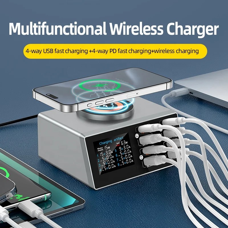 Multi-functional Magnetic Charging Station for Devices 140w Fast Charging Desktop