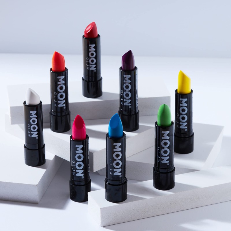 Neon UV Lipstick by Moon Glow - Intense set of
