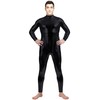 Aniler Unisex Shiny Metallic Unitard Zipper Tight-fitting Stretchy Costume Bodysuit