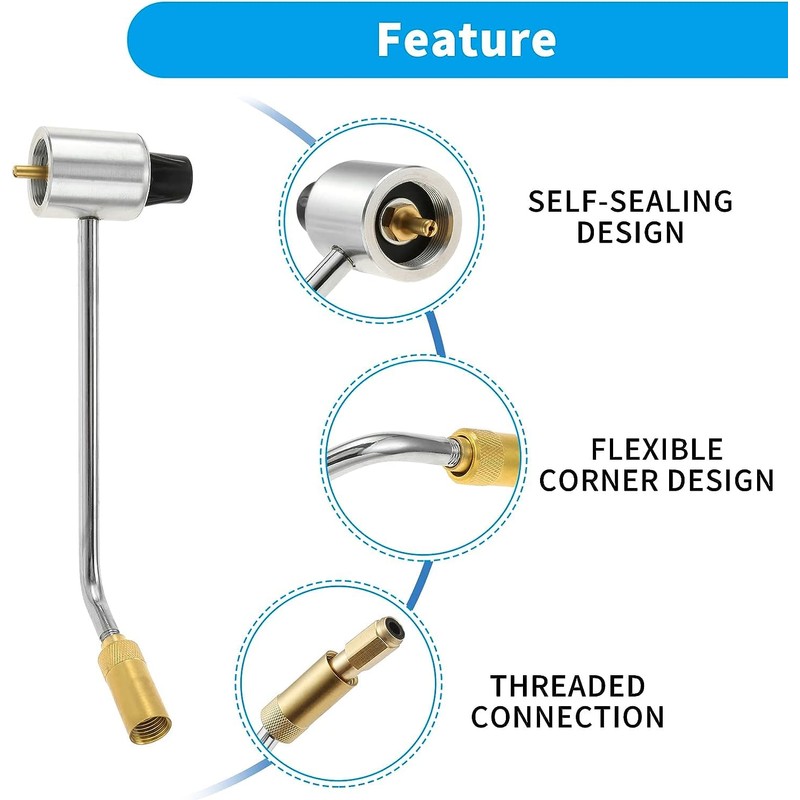 Mtsooning 5430 Stove Pressure Regulator Replacement Parts, Propane Regulator Adapter