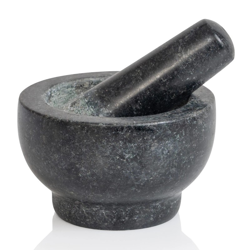 Maxam Granite Mortar and Pestle Set Durable Kitchen Tool for