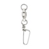 50Pcs High Strength Fishing Snap Swivels Stainless Steel B Type