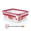 Emsa 516244 Clip & Close rectangular, glass food storage container,