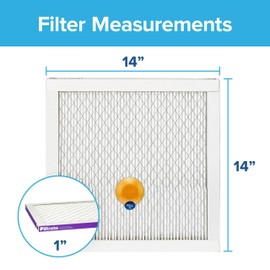 Filtrete 14x14x1 AC Furnace SMART Air Filter, MERV 12, MPR 1500, Track Filter Life With Bluetooth Enabled Sensor, CERTIFIED asthma & allergy friendly, 2-Pack (Actual Size 13.84x13.84x1.1 in)