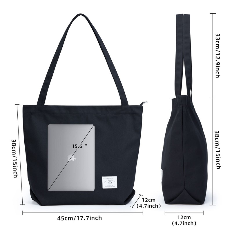 KALIDI Women's Tote Bag, Shoulder Bag, Large Size, Canvas Tote,