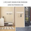 GENHH Pack of 2 Key Holder, Heart Shaped Wall Key