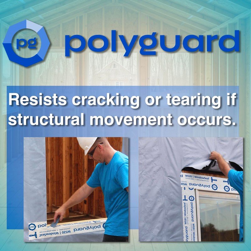 POLYGUARD WindowSeal Window and Door Flashing Tape, 6 in x