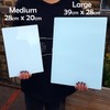 ShopQuality4U Premium Medium 20x28cm Glass Cutting Board Cheese Board Board