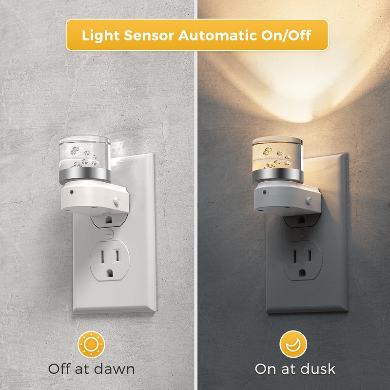 L LOHAS LED Night Light, 2 Pack Night Lights Plug