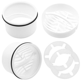 NVGFTG Hair Strainer Immersion Pipe for Shower Drain Fitting Set, Compatible with Drain Fitting 6960, 6963, 6961, 6962, Hair Filter Shower Drain, Hair Catcher Shower, White