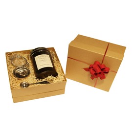 Black Tea Gift Set Loose Leaf Wrapped TeaCakes Own 100g in Caddy with Tea Strainer and Measuring Spoon by TeaCakes of Yorkshire