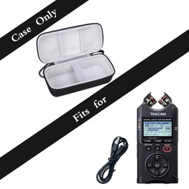 worfty Case for TASCAM DR-40X 4-Track Portable Handheld Field Recorder, Carrying Storage Travel Bag for Tascam DR-40X Handheld Recorder(Case Only) (Black)