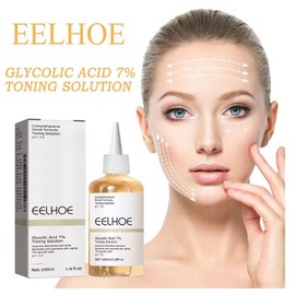 Acido glicolico 7 EELHOE - Solucin tonificante - reafirmante, arrugas, cuidado de la piel - Facial brillante.
