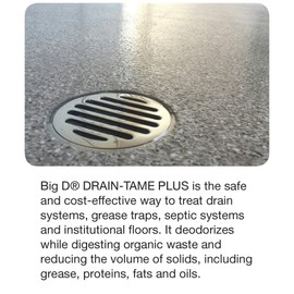 Big D 5501 Drain-Tame Plus Drain & Floor Maintainer, 5 Gallon Pail - Digests Grease, proteins, fats, Oils, Waste - Ideal for use in Grease Traps, Restaurants, Septic Systems and institutional Floors