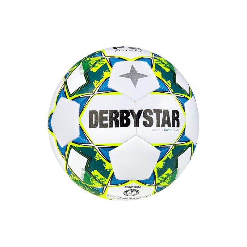 Derbystar Stratos Football Balls White/Yellow/Blue 4