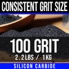 LE LEMATEC Silicon Carbide #100 Sandblasting Media for Rock Tumbling,