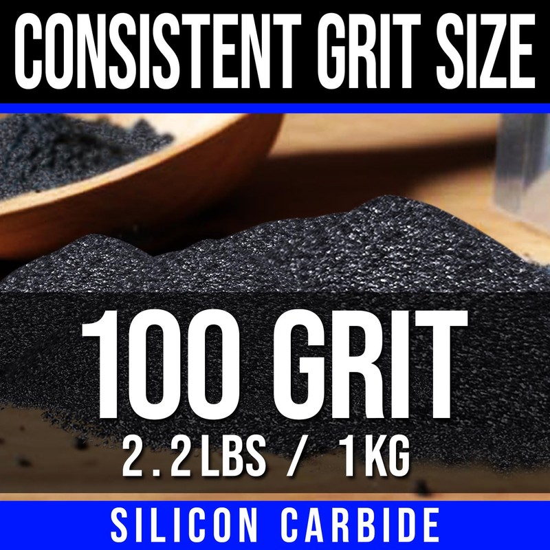 LE LEMATEC Silicon Carbide #100 Sandblasting Media for Rock Tumbling,