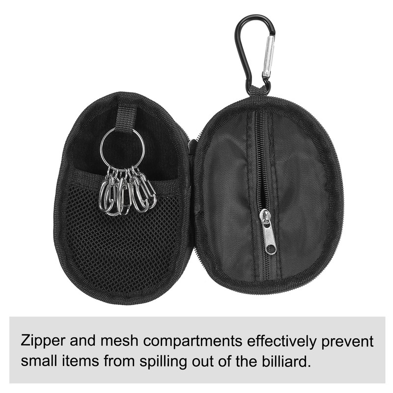 PATIKIL Billiard Accessories Storage Bag with 2 Chalk Case Bag