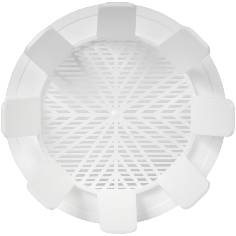 Vent Systems 4'' to 5'' Inch White Adjustable Air Vent