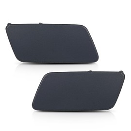 LQI Front Headlight Headlamp Washer Nozzle Jet Cover Cap Compatible with Land Rover Range Rover Sport 2014-2017 Black LR045045, LR045044