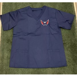 Washington Capitals Scrub Top SGA New Large Medical Uniform Doctor Nurse