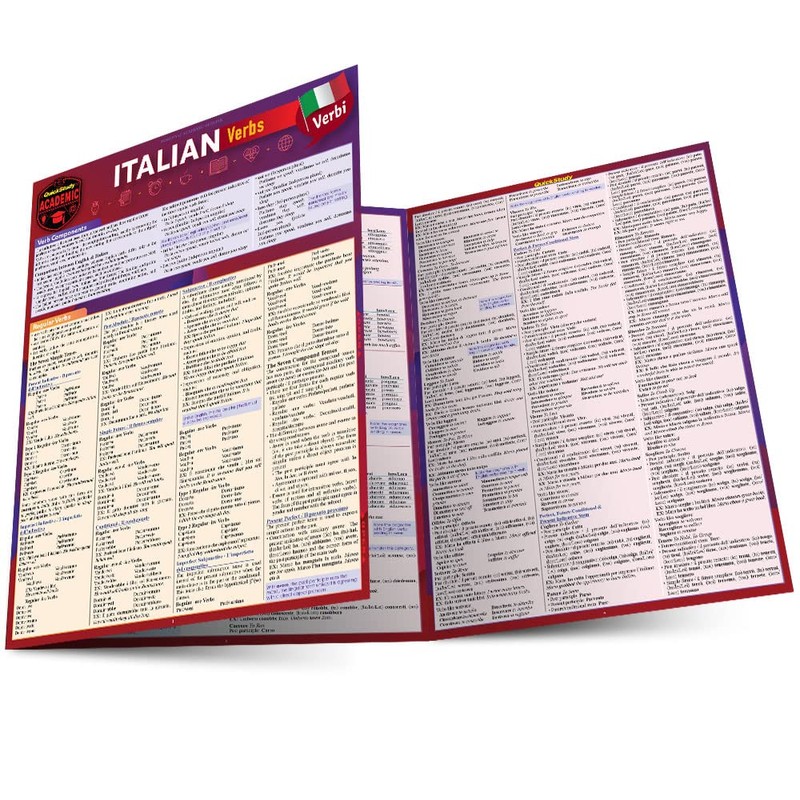 Italian Verbs: A Quickstudy Laminated Reference Guide