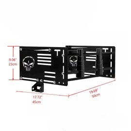 VPZMT Tour Trunk Pack Pak＆ Backrest Sissy Bar＆Mounting Luggage Rack Wall Mount Storage Rack Kit for Harley Touring Road King Electra Road Street Glide CVO Sportster Softail Dyna Models