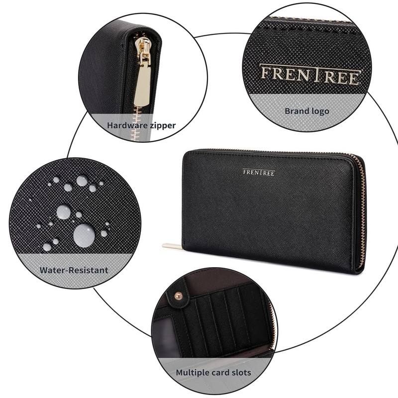 Frentree Women's Wallet for Smartphones, Wallet with 16 Card Slots,
