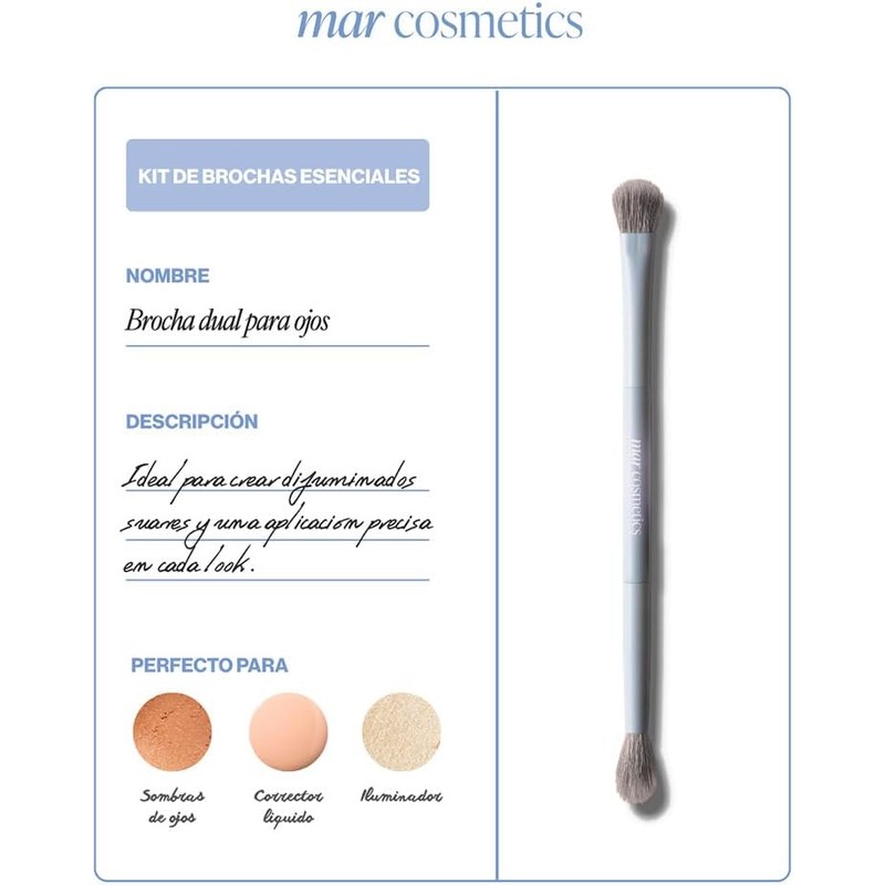 Mar Cosmetics Set de 4 Brochas 2 en 1