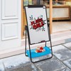 Dry Erase Board with Stand, 24" x 35" Double Sided
