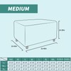 YEMYHOM Ottoman Cover Latest Jacquard Design High Stretch Folding Storage