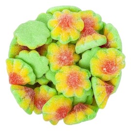 Bayside Candy Sour Gummy Flowers – Chewy Floral-Shaped Candy with Fruity Flavors and Tangy Sugar Coating – Bright, Colorful, and Fun for All Ages (8.8LB)
