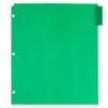 JAM PAPER Plastic Index 5-Tab Dividers - 9 3/4 x