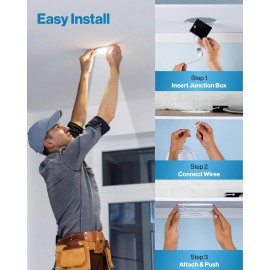 Sunco Ceiling Lights Slim 4In Ultra Thin LED Recessed  3000K Warm White Dimmable 10W