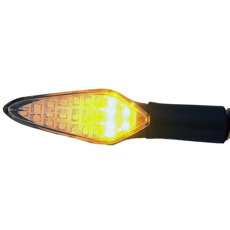 MotorToGo Black Sequential Turn Signals LED Turn Signals Blinkers Indicators