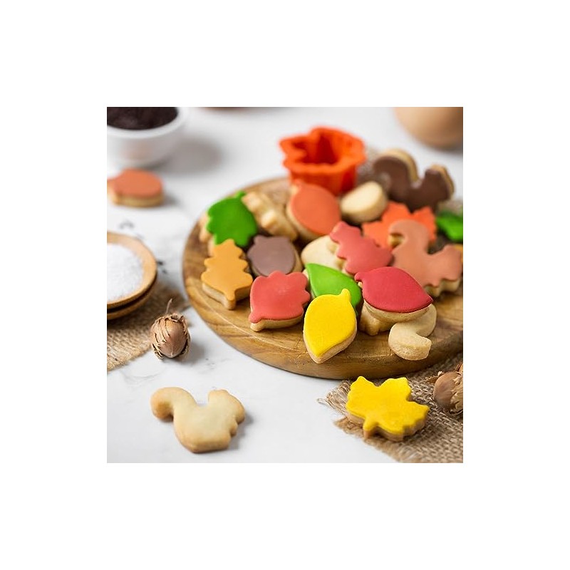 DECORA 0255213 AUTUMN Cookie Cutter Set 6 Pieces Brown