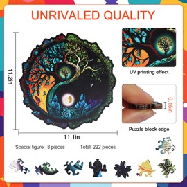 Animal Shaped Wooden Puzzle for Adults, 3D Animal Jigsaw for Men Women, Animal Puzzle with Wooden Box for and Birthday Gifts Family Game (Equatorial Guinea)