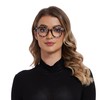 ZXYOO 3 Pack Oprah Style Reading Glasses for Women Blue