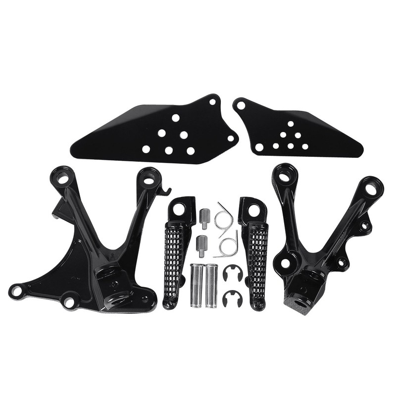 TCMT Black Front Footrest Foot Pegs Bracket Fits For KAWASAKI