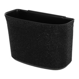 TUCKBOLD Car Trash Can Portable Car Door Trash Bin Black 1 Pc 7.1" Length 3.2" Width 5.1" Height ABS