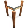 Base para Maceta de Madera de Parota, 30 cm, Acabado