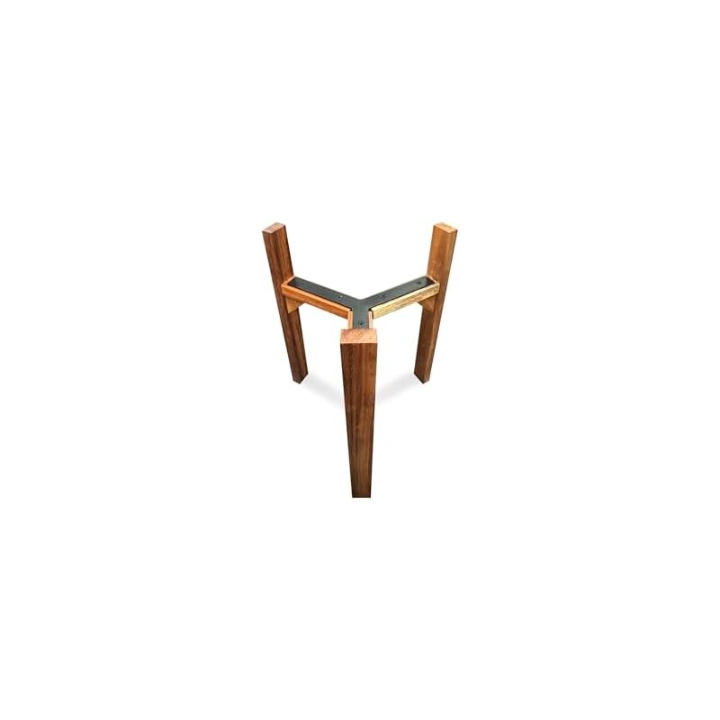 Base para Maceta de Madera de Parota, 30 cm, Acabado