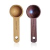 2 Coffee Measuring Spoons, Wooden Coffee Spoons, Wooden Salt Spoons,