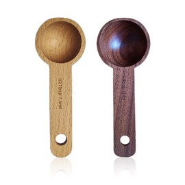 2 Coffee Measuring Spoons, Wooden Coffee Spoons, Wooden Salt Spoons, Wooden Sugar Spoons, Mixing Spoons, Kitchen Utensils
