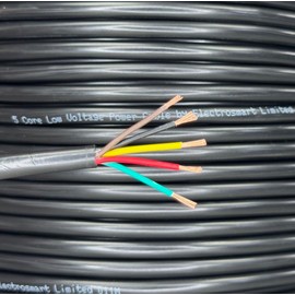 electrosmart 5m 5 Core Copper Cable Car Van Trailer Tail LED Lighting Wire Caravan 11A 12v 24v