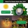 U-Vathing 2Pack 24LEDS Outdoor Solar Pineapple Lights,Waterproof Hanging Solar Lantern