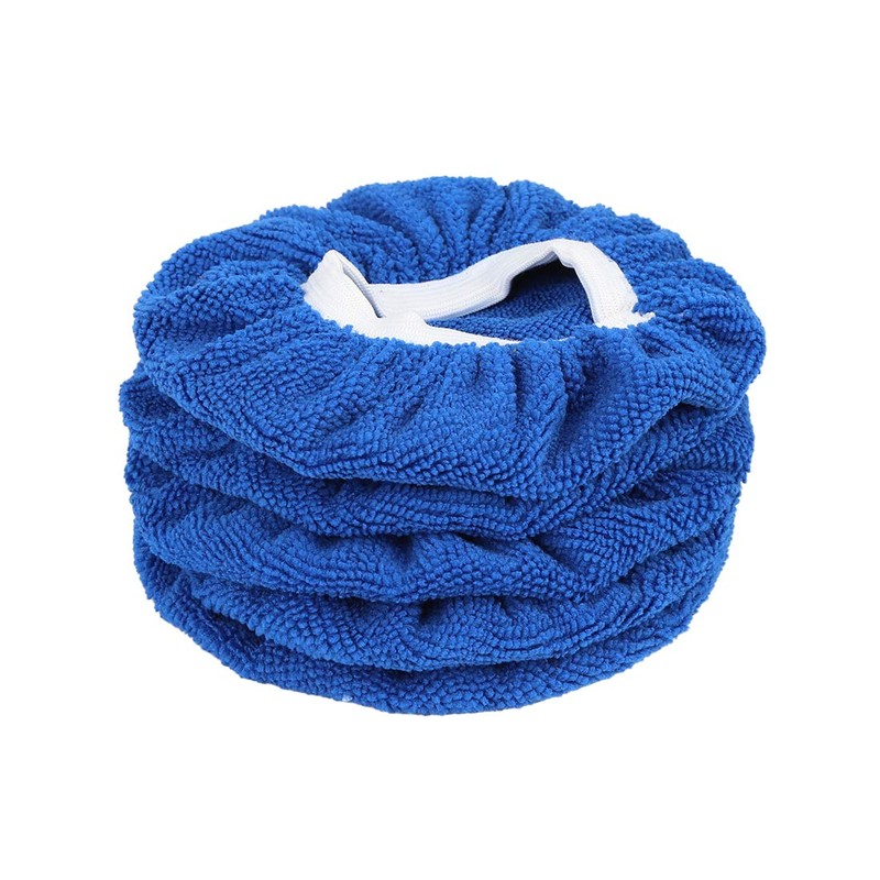 X AUTOHAUX 5pcs 5-6 Inch Soft Microfiber Car Waxing Polisher