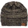 C.C Trendy - Gorro de punto trenzado grueso y suave
