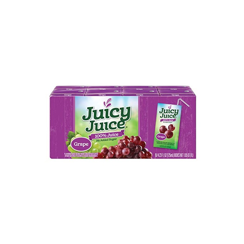 Juicy Juice Grape Juice Single Serve Fun Box, 33.84 Fluid