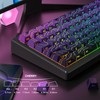 dagaladoo Topographic keycaps Line Backlit Gradient Purple keycaps Shine Through